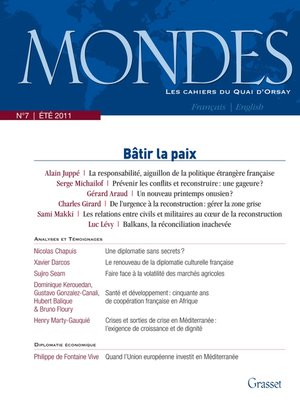 cover image of Mondes n°7